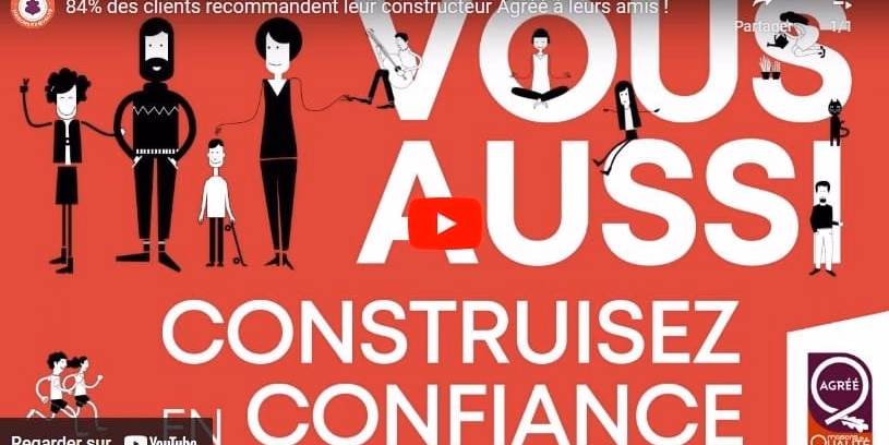 84% des clients recommandent leur constructeur Agréé Maison de Qualité à leurs amis !