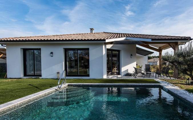 Maison contemporaine à Lit-et-Mixe avec piscine – 113 m²