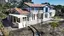 Villa basco-landaise contemporaine avec colombages et volets bleus à Messanges (40)