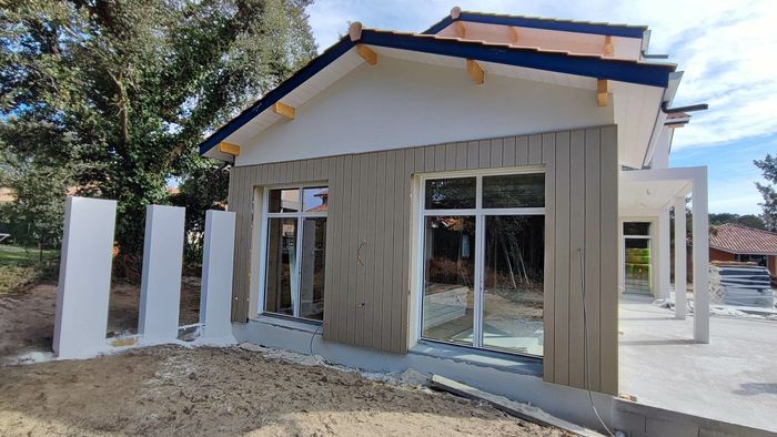 Chantier de construction à Messanges réalisé par Landes Habitat