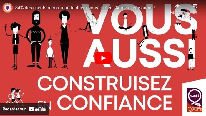 84% des clients recommandent leur constructeur Agréé Maison de Qualité à leurs amis !