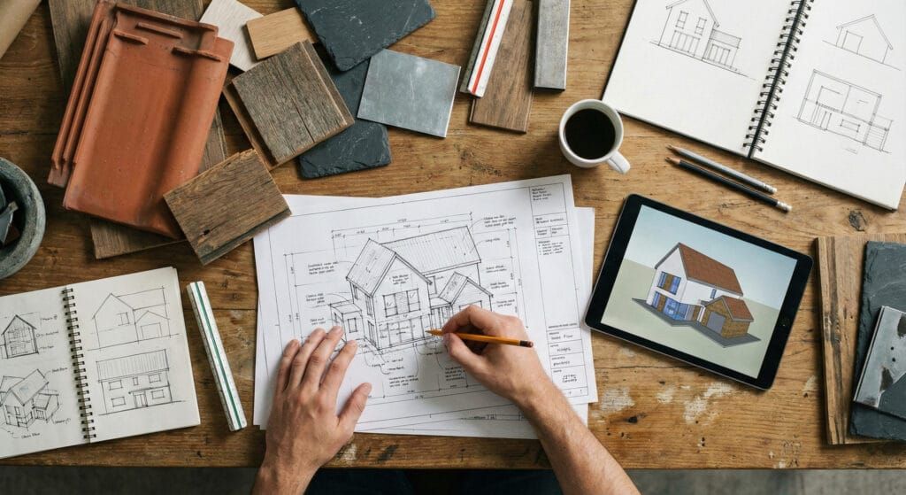 Conception de plans pour une construction maison sur mesure Landes