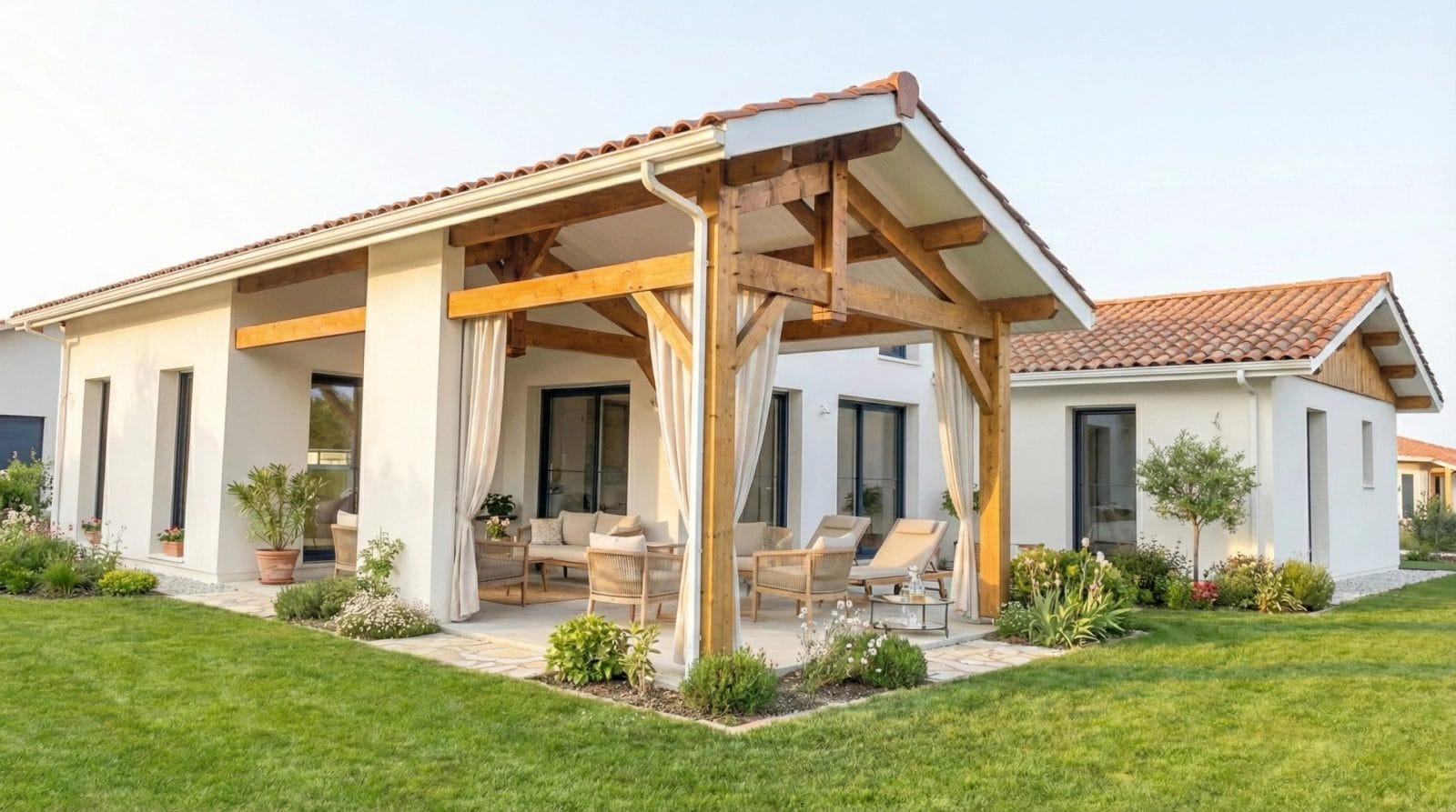Construction maison Vielle-Saint-Girons : Villa contemporaine 141m² RE2020 — Constructeur maison neuve Landes